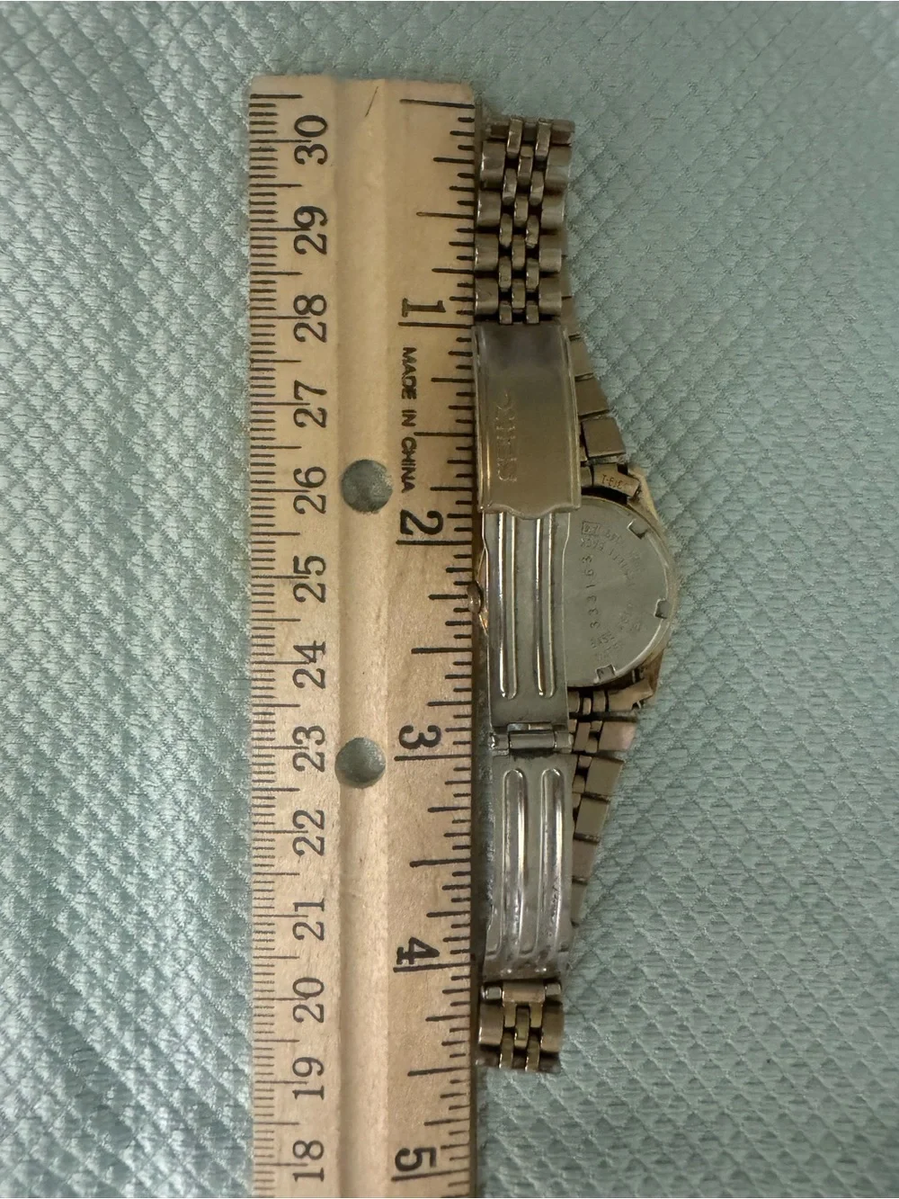 Seiko Gold-Tone Watch with Black Dial